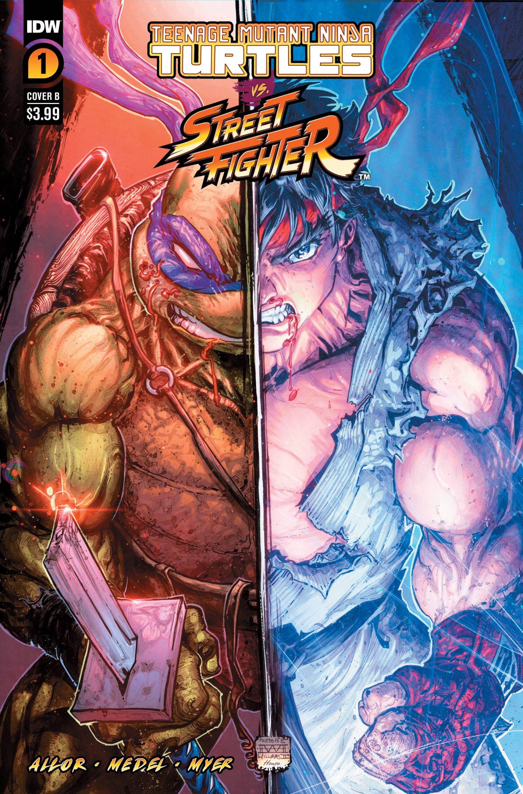 TMNT Vs Street Fighter #1 Freddie Williams II Variant Cover B - Legacy  Comics and Cards